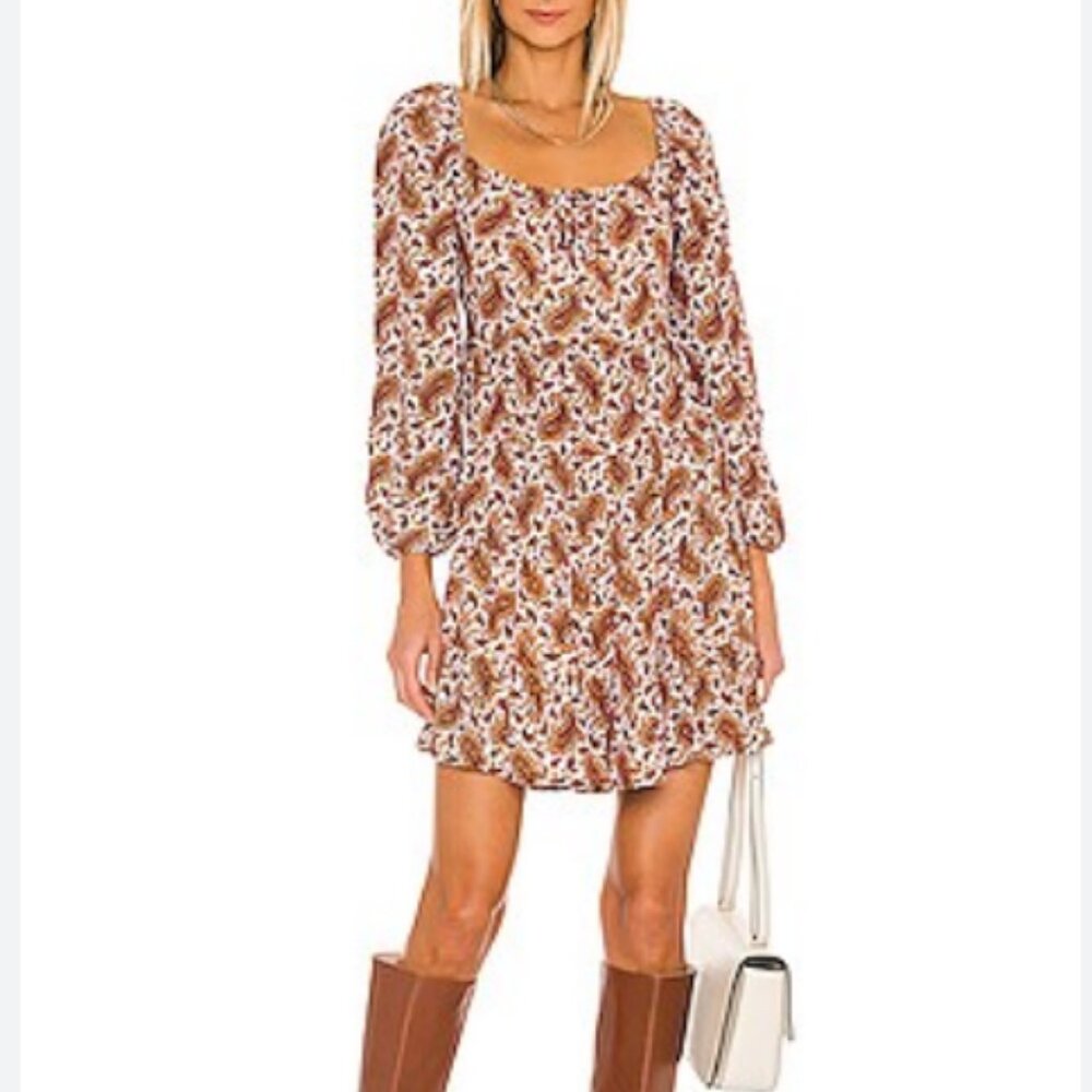 Naline Mini Dress FAITHFULL THE BRAND Revolve Paisley fall autumn dress